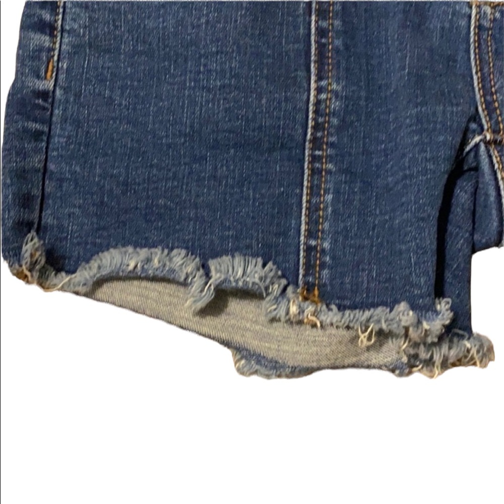 American Eagle Midi Denim jean shorts size 0 - Picture 5 of 9